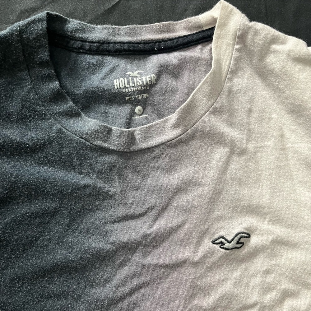 Hollister Blue and White Gradient Tee - Picture 4 of 4